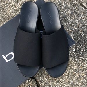 Bebe Stretchy Black Sandel